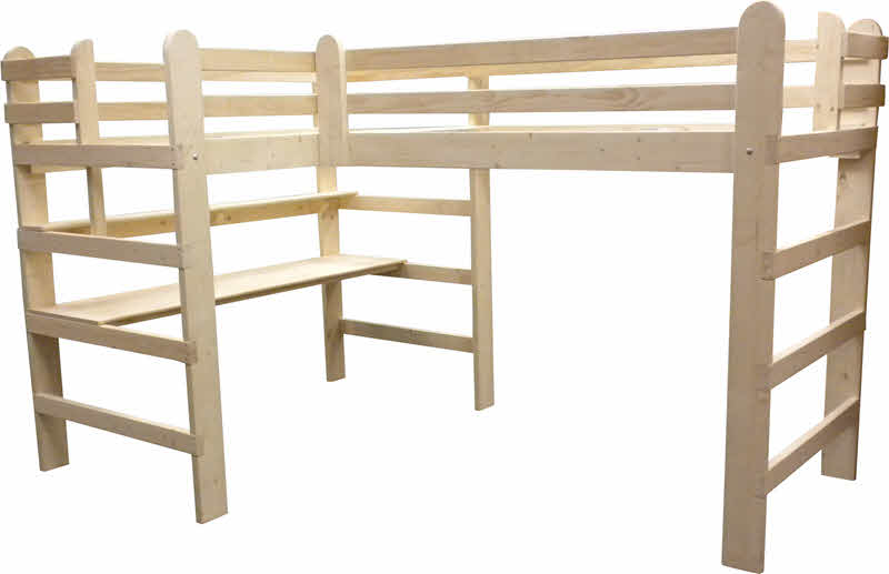 l shaped loft bunk beds