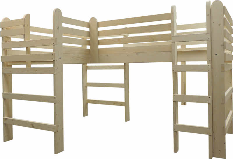 l shaped loft bunk beds