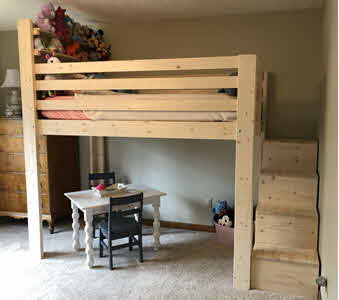 Loft Beds For Kids Youth Teen College Adults Made In Usa